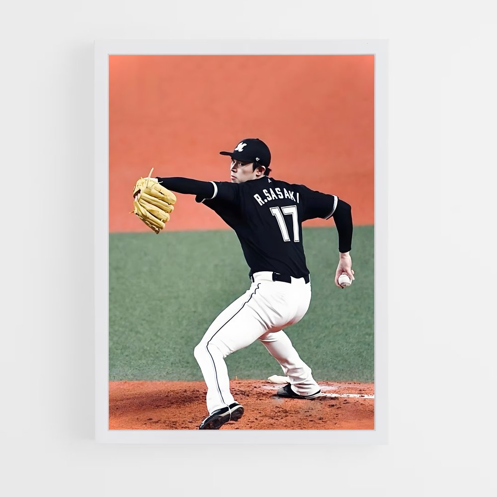 Poster La Lancer Étoilé – affiche Baseball (vue 3)